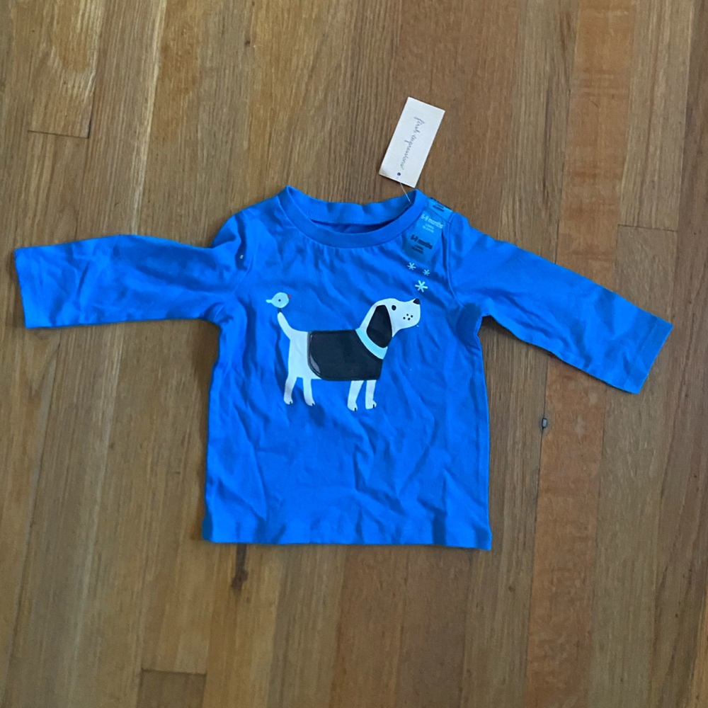 NWT First Impressions 6-9 month long-sleeved top - Picture 2 of 2